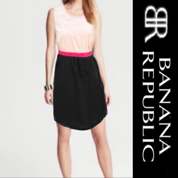 Banana Republic Casual Color Block Dress - Picture 1 of 7